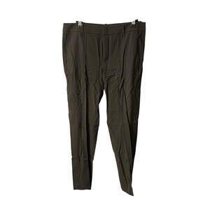 VINCE 6 Seamed Trouser Pants Dark Brown Viscose Elastane Career Stretch